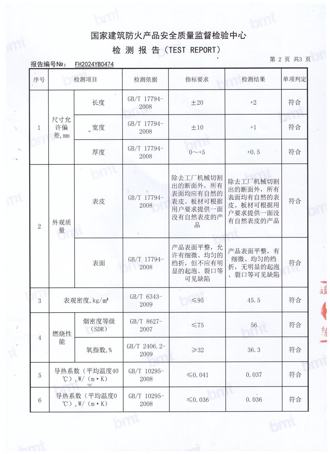 橡塑保温板检测报告